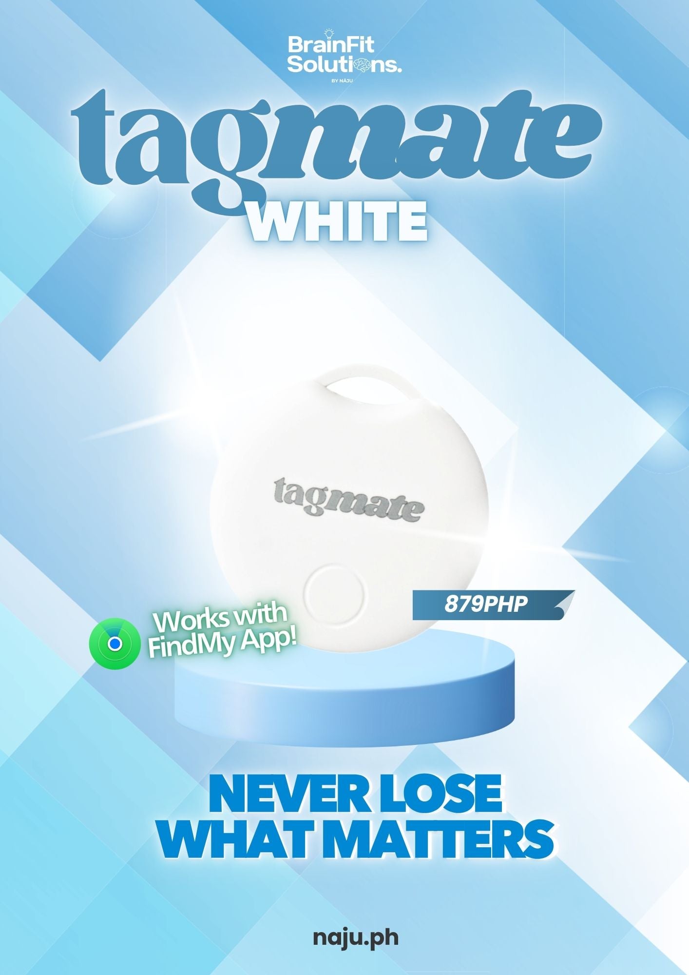 TagMate Tracker with Apple Find My Compatibility