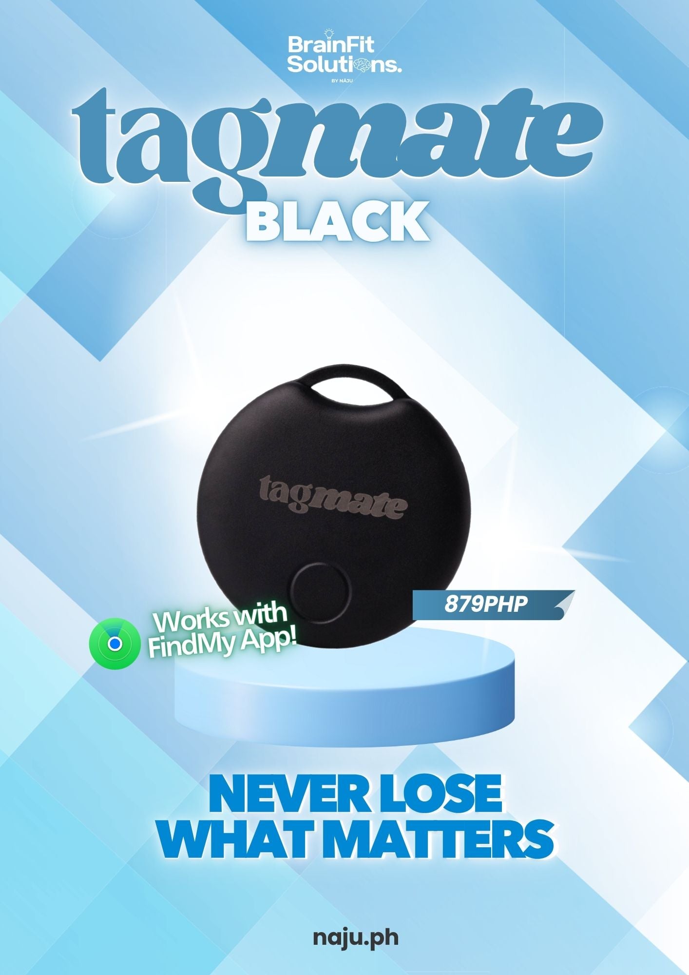 TagMate Tracker with Apple Find My Compatibility