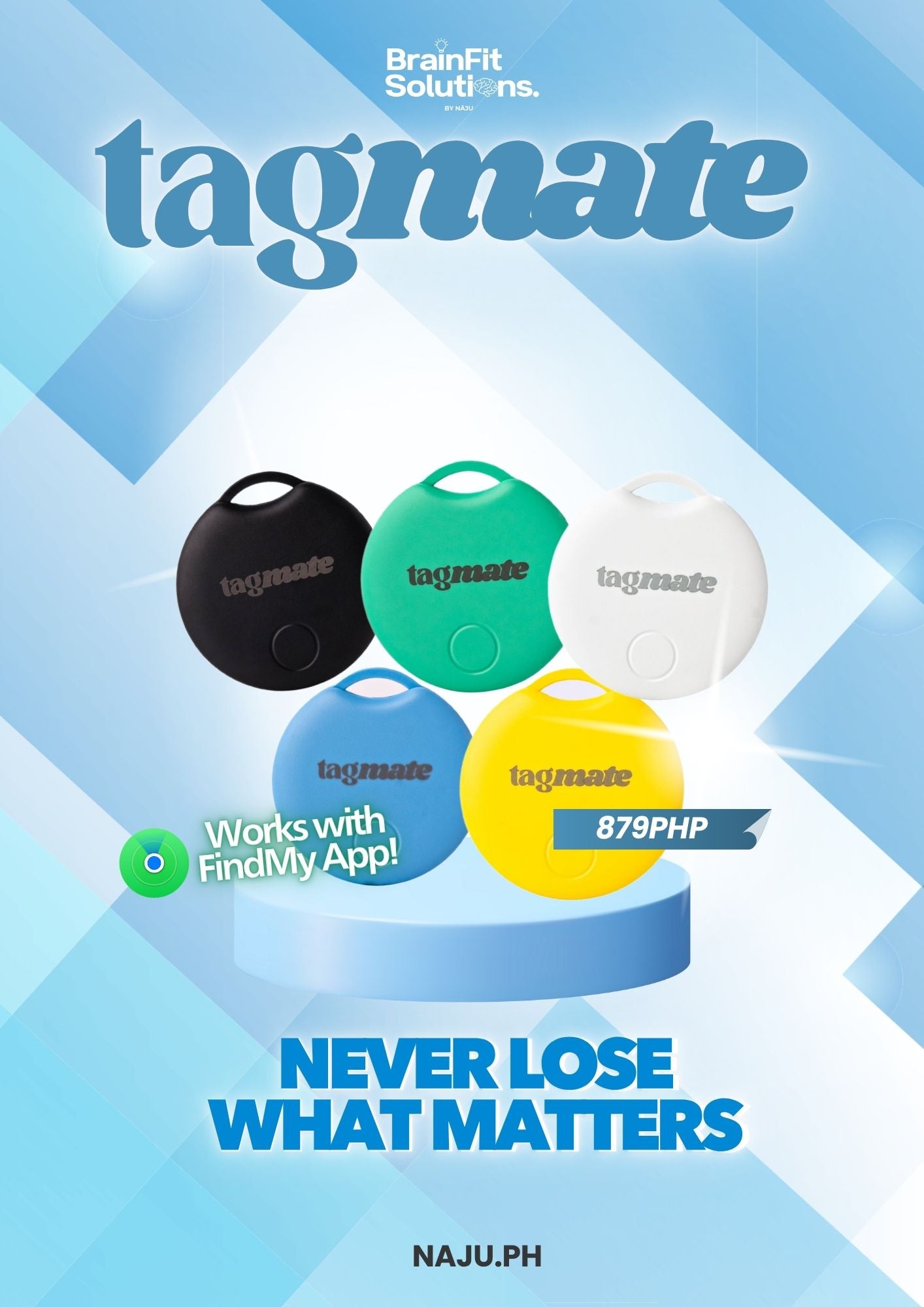 TagMate Tracker with Apple Find My Compatibility