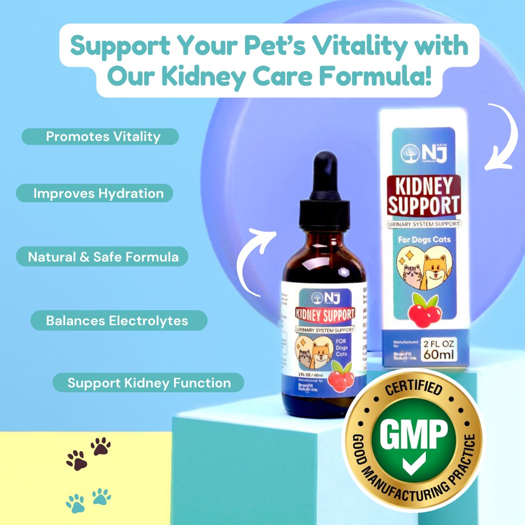 Kidney & Urinary System Support Dropper for Pets with Cranberry, Astragalus, Dandelion Root by NAJU