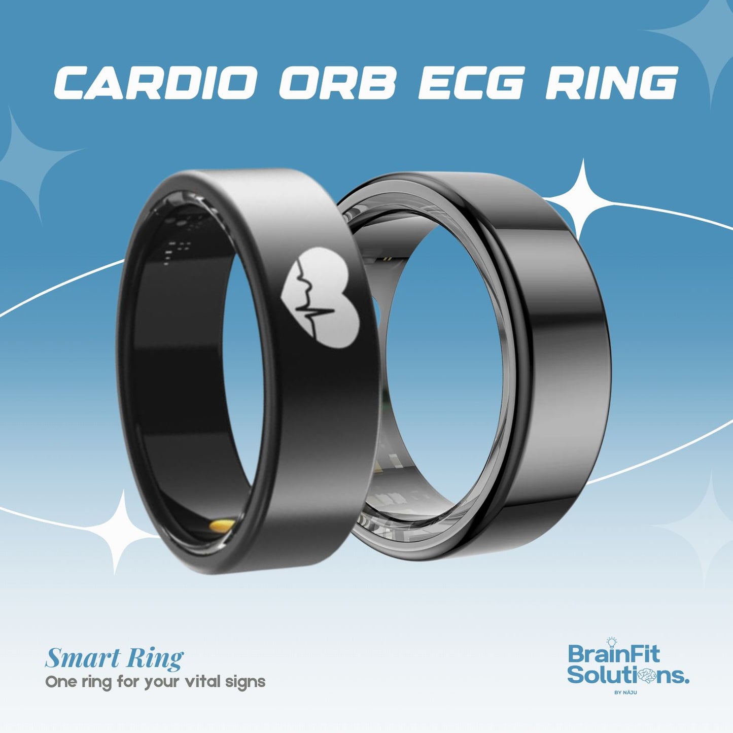 Cardio Orb ECG Ring - Advanced Wearable for Heart & Wellness Monitoring