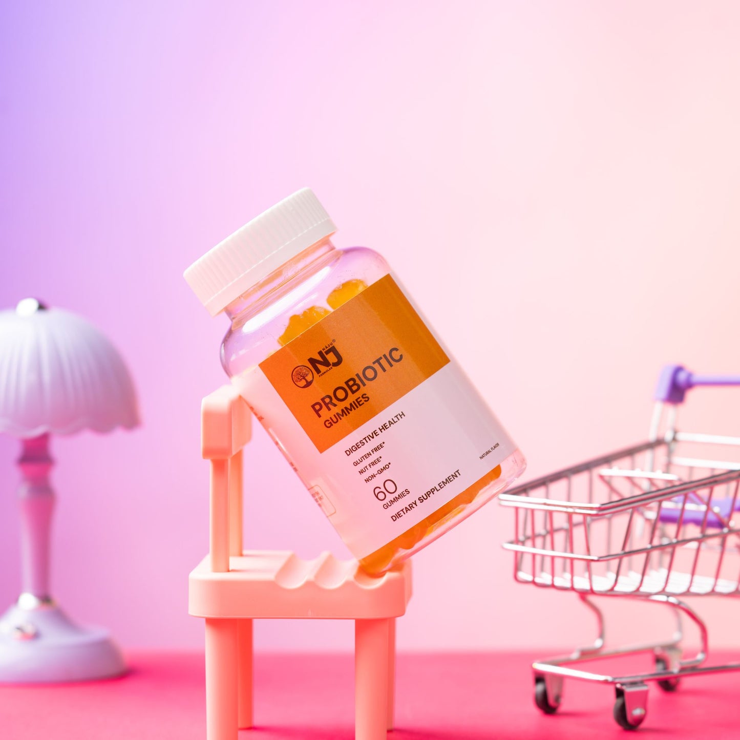 Probiotic Bacillus Coagulans for Digestive Health, Berry Bliss Gummies by Naju Formulas