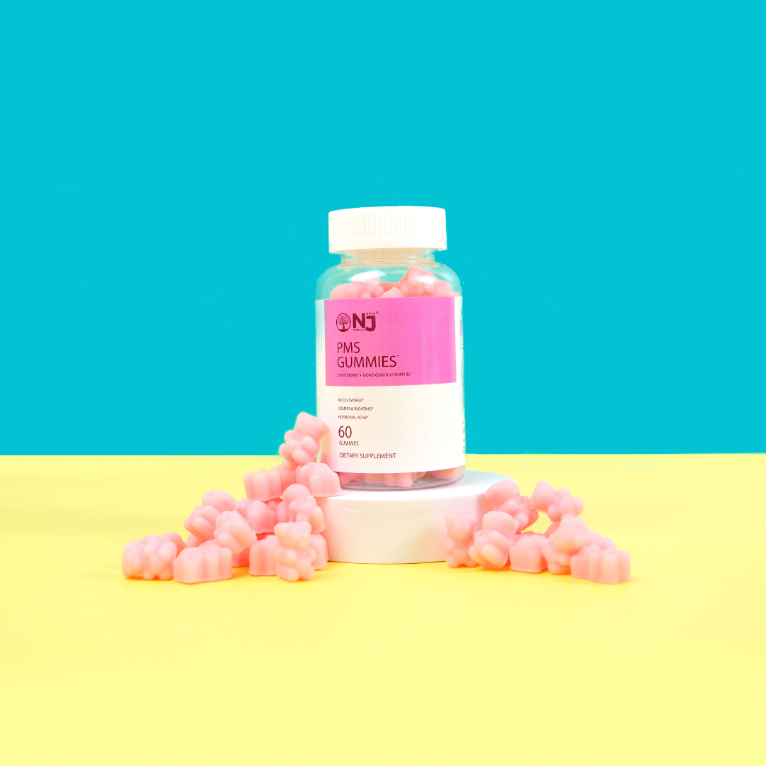 PMS Gummies Chasteberry +Dong Quai & Vitamin B6 (NAJU) Bloating,Mood swings,Cramping,Menstrual Discomfort