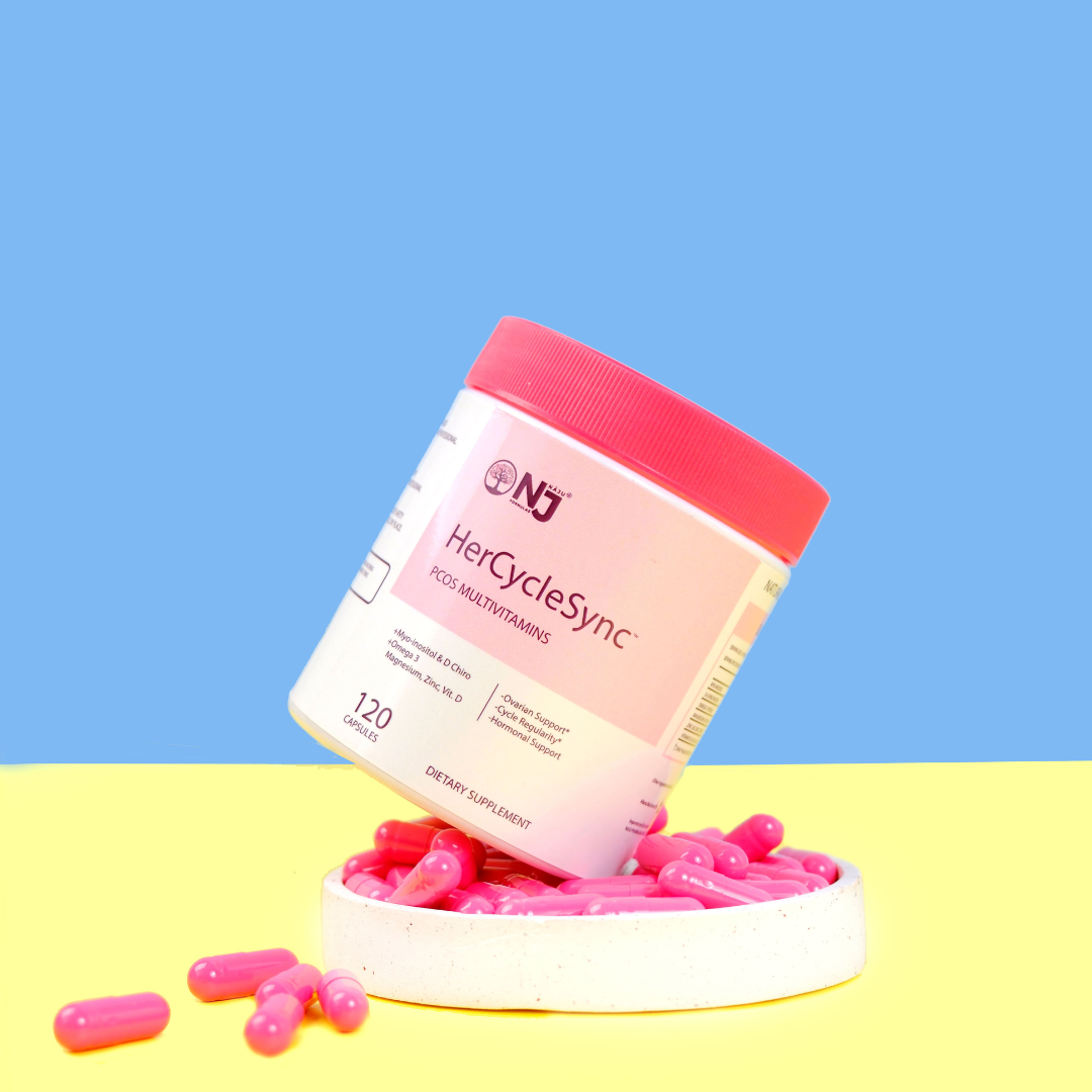 Naju HerCycleSync +Myo-Inositol & D-Chiro Inositol + Omega 3 (PCOS Multivitamins)