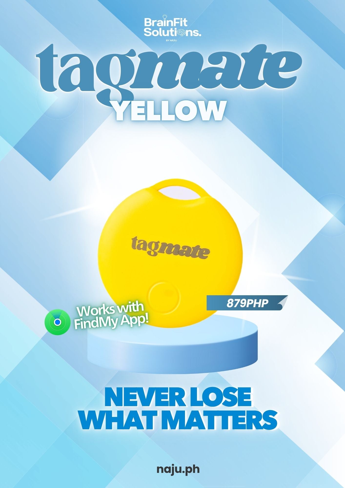 TagMate Tracker with Apple Find My Compatibility