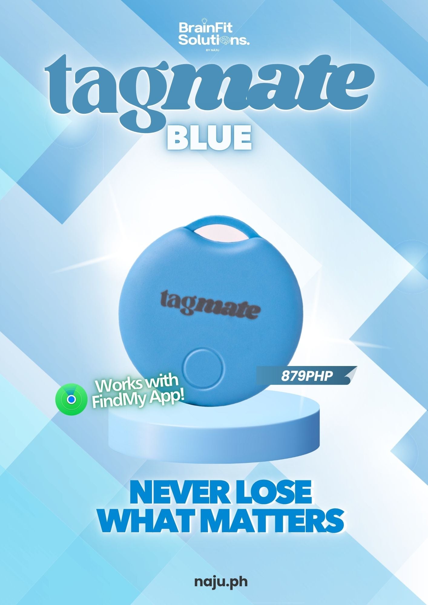 TagMate Tracker with Apple Find My Compatibility