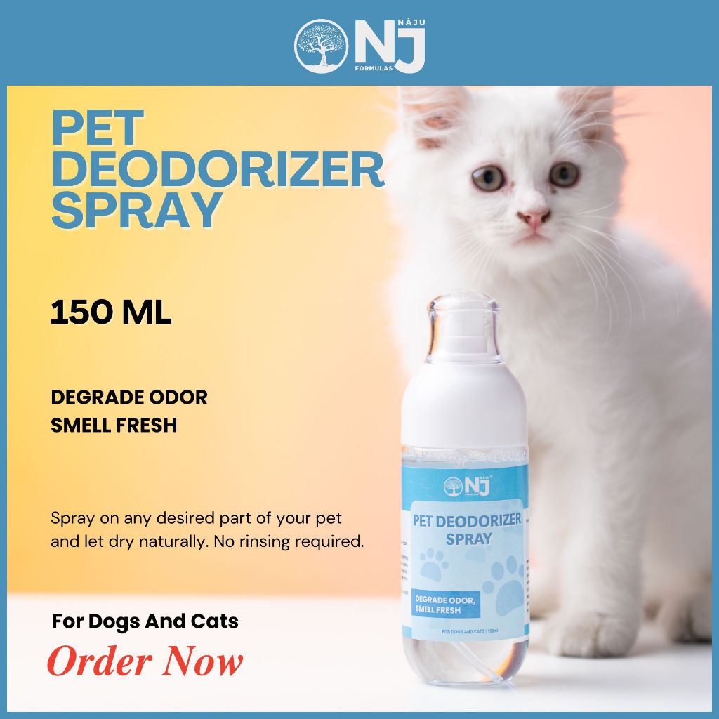 NAJU PET DEODORIZER SPRAY - Keep Your Home Fresh, Your Pets Happy, and Odors Gone