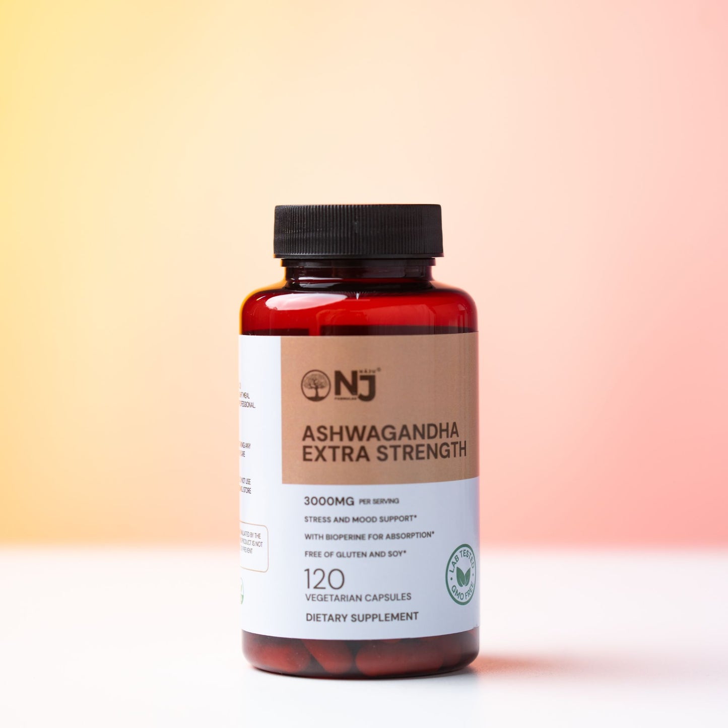 NAJU Ashwagandha Extra Strength – Natural Adaptogen Blend with BioPerine