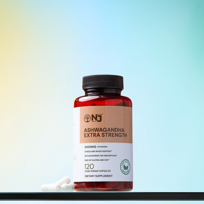 NAJU Ashwagandha Extra Strength – Natural Adaptogen Blend with BioPerine