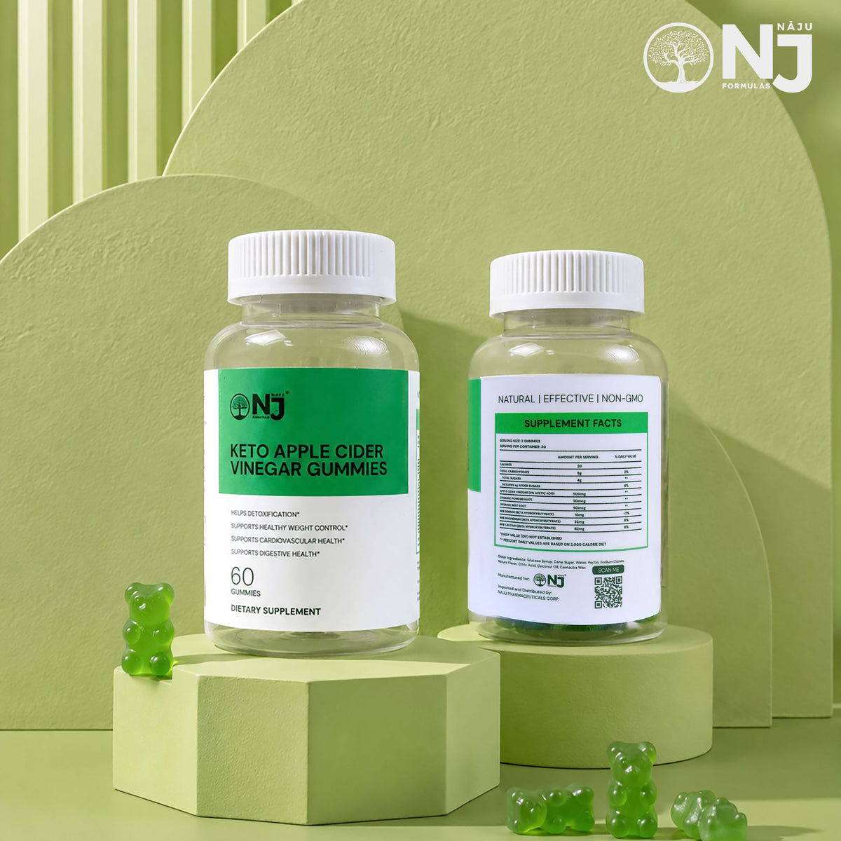 NAJU Keto + ACV Gummies – Apple Cider Vinegar Goodness in Every Bite