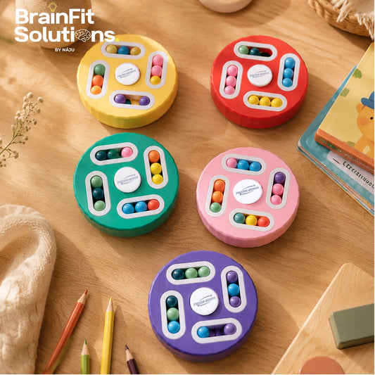 Round Maze Puzzle Bead-Laden IQ Challenge for Brain Boosting