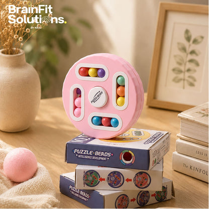 Round Maze Puzzle Bead-Laden IQ Challenge for Brain Boosting
