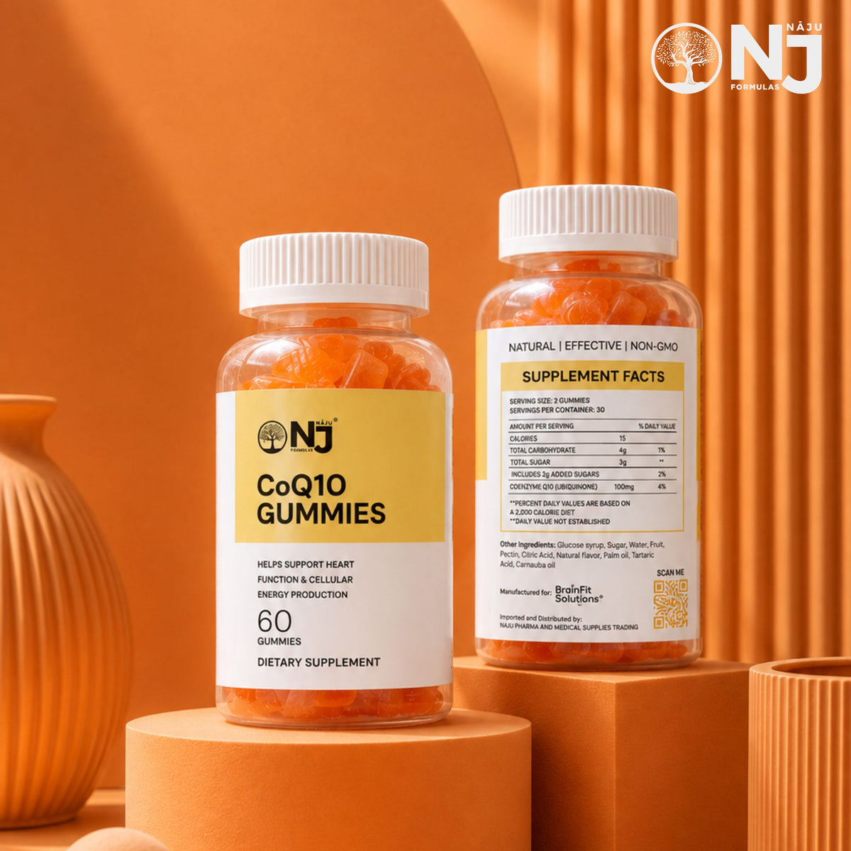 NAJU CoQ10 Gummies – Natural Coenzyme Q10 Supplement (60 Gummies)