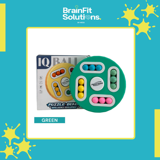 Round Maze Puzzle Bead-Laden IQ Challenge for Brain Boosting