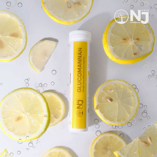 Glucomannan Effervescent Tablets for Weight Loss by Naju Formulas (18 Tablets)