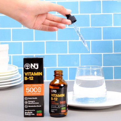 Vitamin B-12 Extra Strength 5000mg - Brain Health, Energy, Mood & Metabolism Boost by NAJU