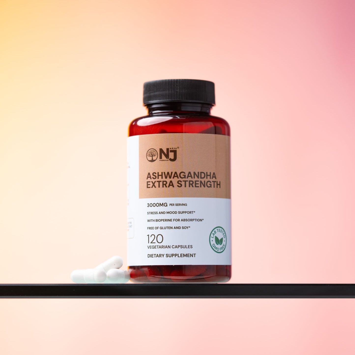Extra Strength Ashwagandha (NAJU) For Stress & Mood Support, Anxiety & Panic Attacks