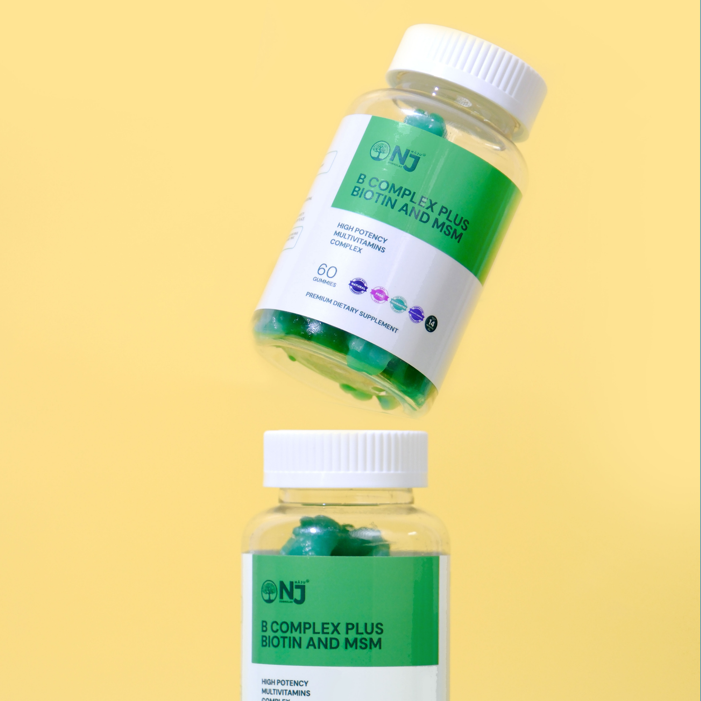 B-Complex Plus Biotin and MSM - High potency, multivitamins complex