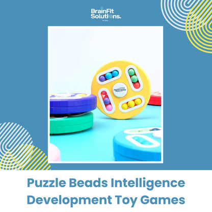 Round Maze Puzzle Bead-Laden IQ Challenge for Brain Boosting