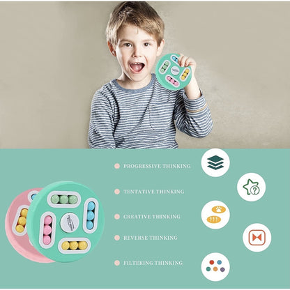 Round Maze Puzzle Bead-Laden IQ Challenge for Brain Boosting